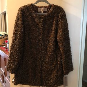Marc New York Women’s Brown Faux Fur Coat NWT